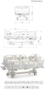 High End Fully Electric hospital bed with 5 functions PKG with mattress and 4 PP split side rails with 2 controller rails & nurse assists controller (JJ1065)_gallery_21
