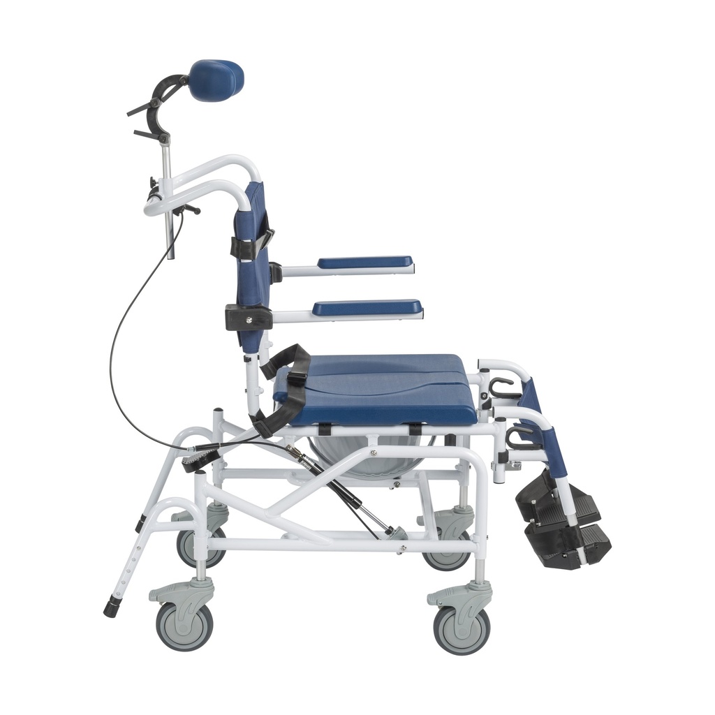 Tilting Aluminum Rehab Shower Chair Commode_image_12