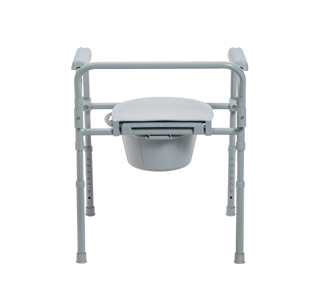 Steel Folding Deep Seat Bedside Commode_image_14
