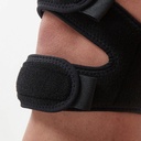 Knee Support Brace With Straps For Running & Sports Double Open Patella Support Pad For Weak Muscles - Black_gallery_19