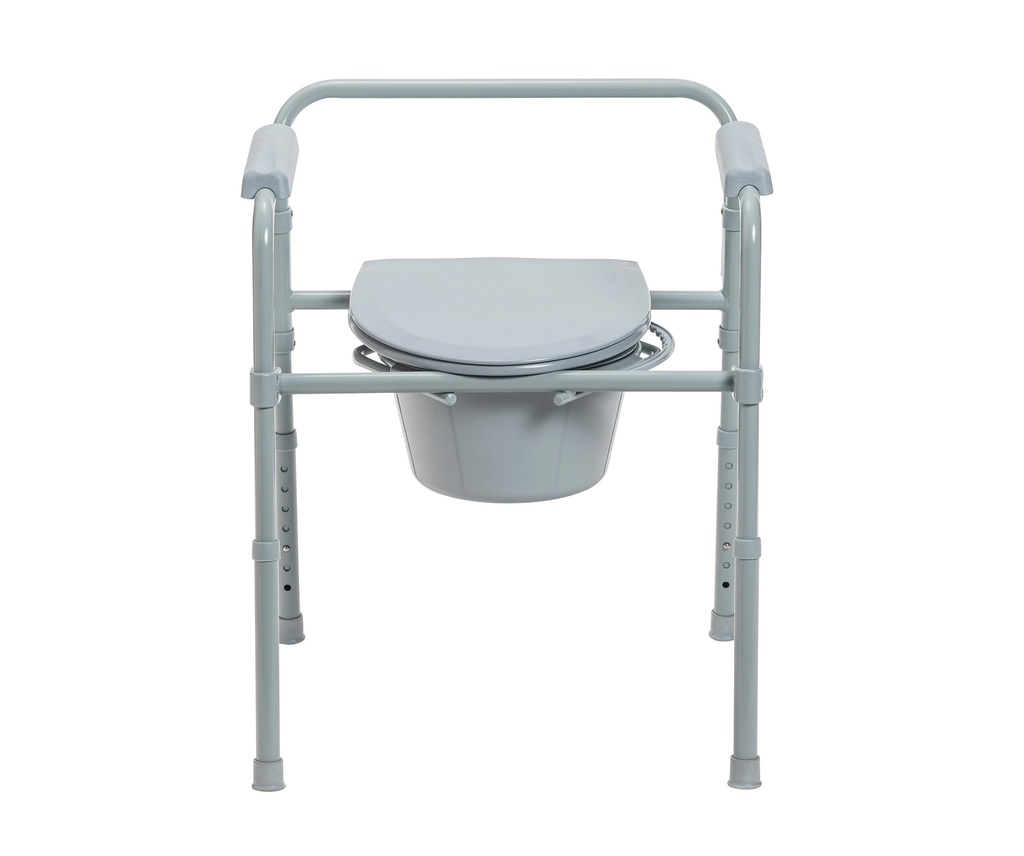 Steel Folding Deep Seat Bedside Commode_image_15