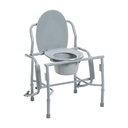 Steel Drop Arm Bedside Commode with Padded Arms_image_13