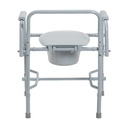 Steel Drop Arm Bedside Commode with Padded Arms_image_16