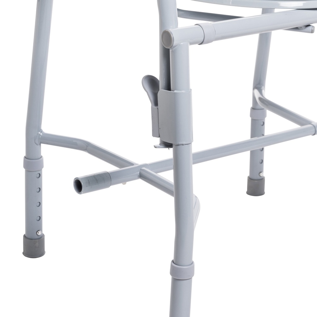 Steel Drop Arm Bedside Commode with Padded Arms_image_18