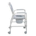 Lightweight Portable Shower Chair Commode with Casters_image_14