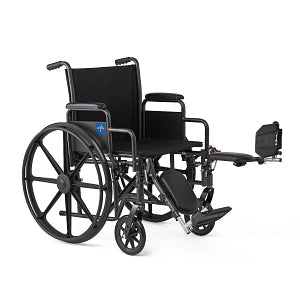 Medline 18" Manual Wheelchair with Elevated Leg Rest - K1186N22E_gallery_21