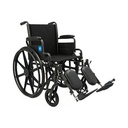 Medline 18" Manual Wheelchair with Elevated Leg Rest - K1186N22E_gallery_22