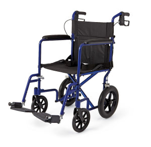 Medline Basic Aluminum Transport Chair with Permanent Full-Length Arms, Swing-Away Footrests and 12" Wheels_gallery_32