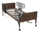 No Gap Half Length Side Bed Rails with Brown Vein Finish_image_12