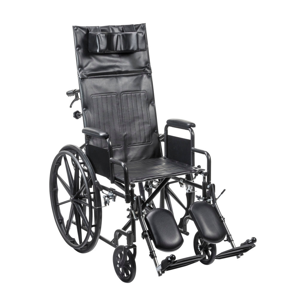 Drive Medical Silver Sport Recliner wheelchair with Vinyl Upholstery_gallery_27