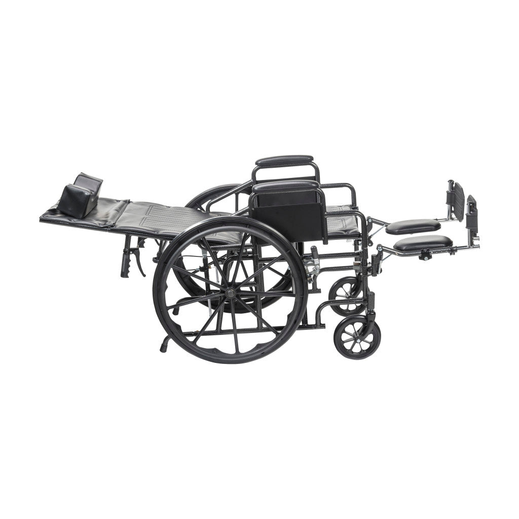 Drive Medical Silver Sport Recliner wheelchair with Vinyl Upholstery_gallery_32