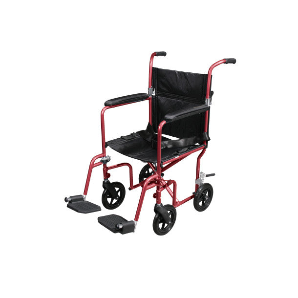 Drivemedical Deluxe Fly-Weight Aluminum Transport Chair with Removable Casters_gallery_13