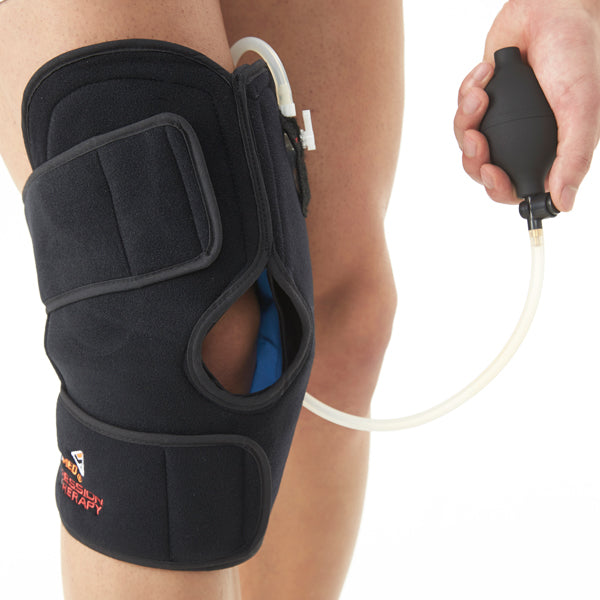 Knee Brace with Hot & Cold Compression Gel Pack For Injury & Pain Relief Adjustable Compression Knee Brace With Straps For Sports Injury - Black_gallery_24