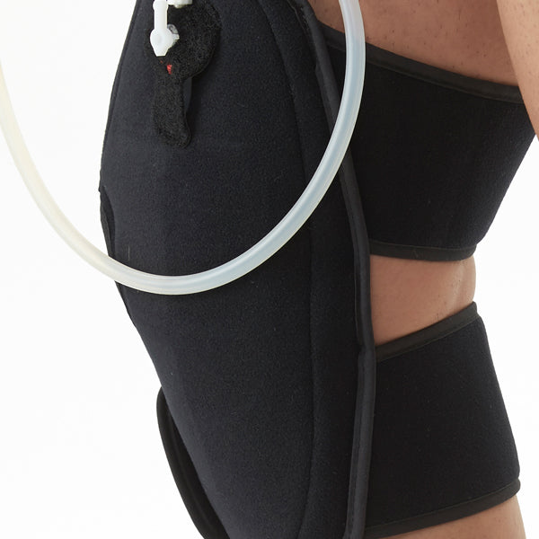 Knee Brace with Hot & Cold Compression Gel Pack For Injury & Pain Relief Adjustable Compression Knee Brace With Straps For Sports Injury - Black_gallery_25