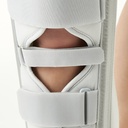 Leg Support Brace For Fracture, Post Surgery Short Length Velcro Strap Support To Knee & Leg - White_gallery_26