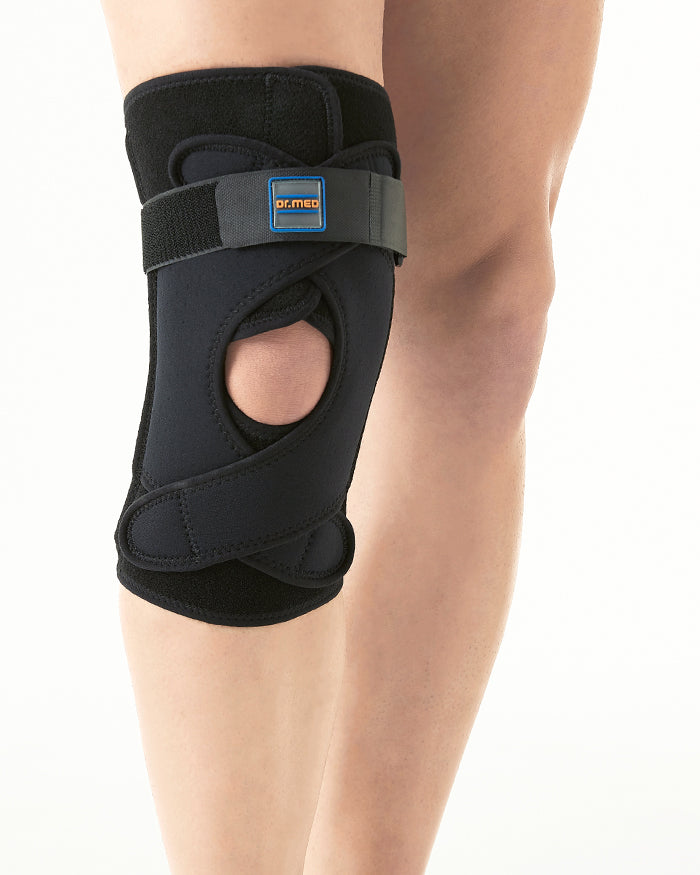 Medical Cross Knee Support Brace For Injury Protection & Soft Weak Muscle Breathable Compression Brace For Sports & Weightlifting - Black_gallery_23