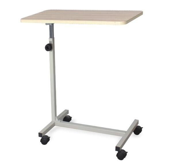 Medical Overbed Bedside Table With Wheels Medical Utility Hospital Bed Table Built To Hospital Bed Table & Standard - For Senior, Elderly_gallery_13