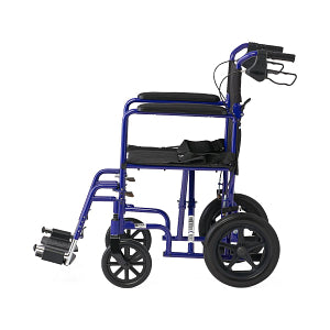 Medline Basic Aluminum Transport Chair with Permanent Full-Length Arms, Swing-Away Footrests and 12" Wheels_gallery_46