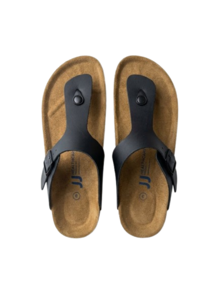 Men's Black Genuine Leather Sandal_gallery_13