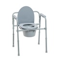 Steel Folding Deep Seat Bedside Commode