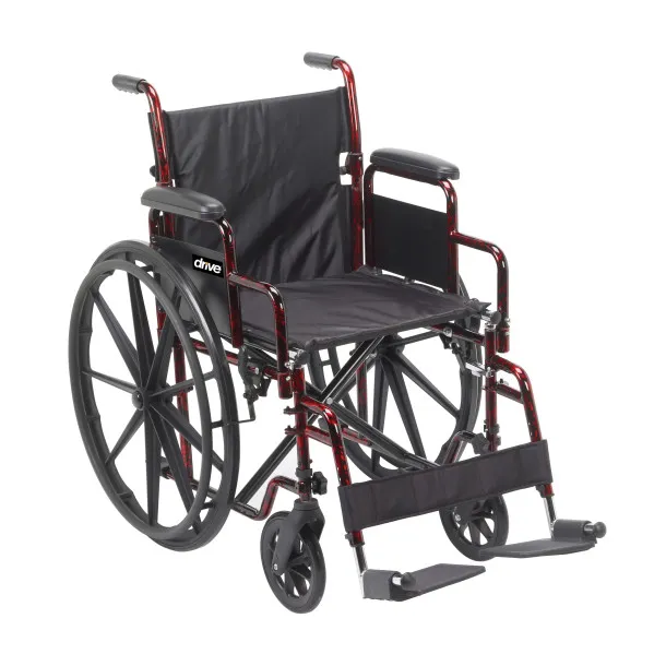 Ultra Lite Foldable wheelchair for Rent (18" SEAT WIDTH)