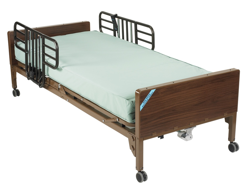Delta Ultra Light Full Electric Bed (Half Rails and Innerspring Mattress)