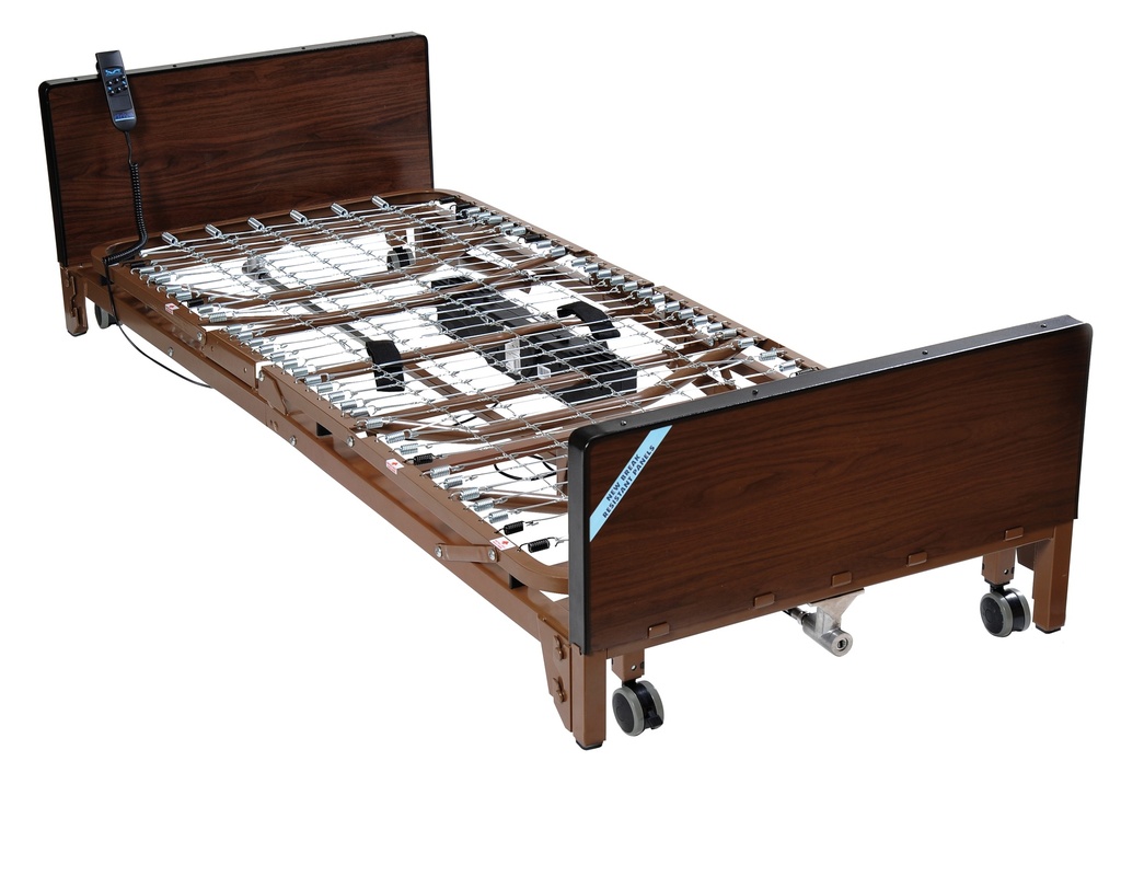 Delta Ultra Light Full Electric Low Bed (Half Rails and Innerspring Mattress)