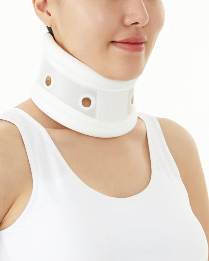 [DR-122-S] Thomas Cervical Collar Relief From Neck Pain With Adjustable Height Neck Support Brace To Align Vertebrae (Small)