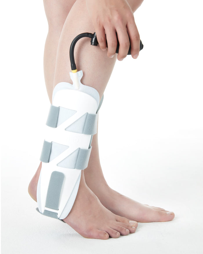 Air Gel Stirrup Ankle Brace Stabilizer For Sprained Ankle Cross Auxiliary Fixing Belt Ankle Side Stabilizer For Soft Tissue Injuries