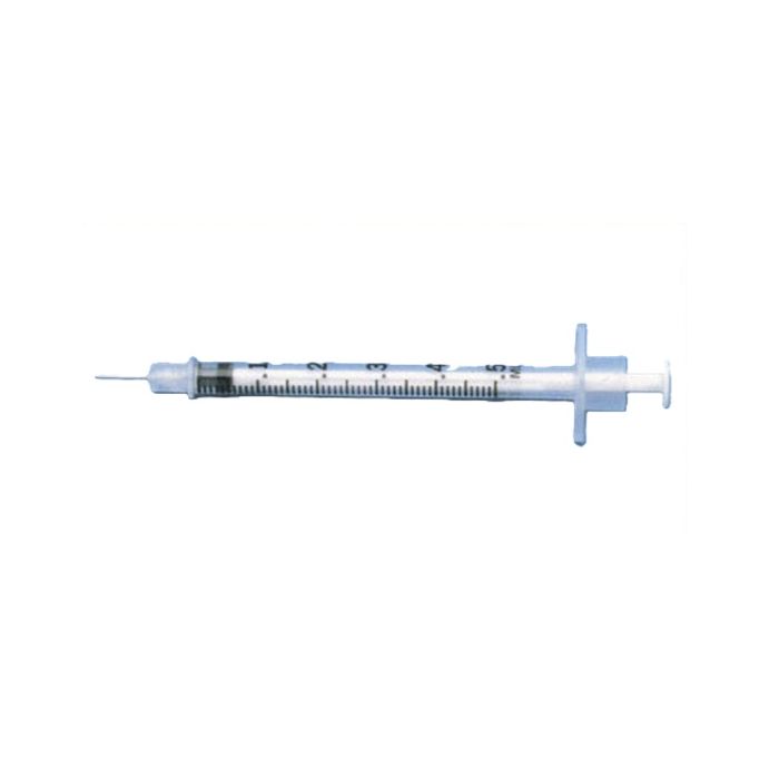 Case/500 SYRINGE WITH NEEDLE PLASTIC 1/2CC 27G X 0.5IN TB STER REGULAR BEVEL
