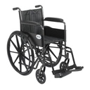 Silver Sport 2 Wheelchair (18") Fixed arms with Swing away footrest