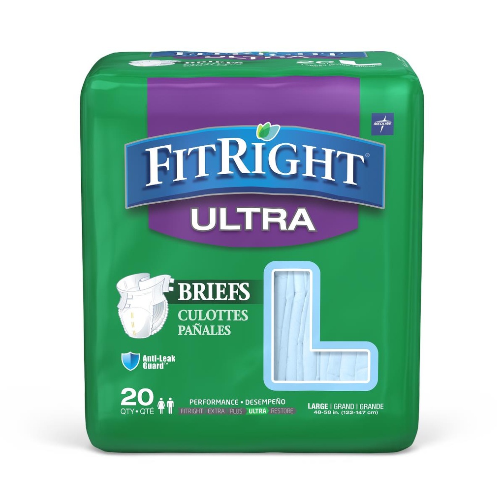 FitRight Ultra Incontinence Briefs Pack of 20pc