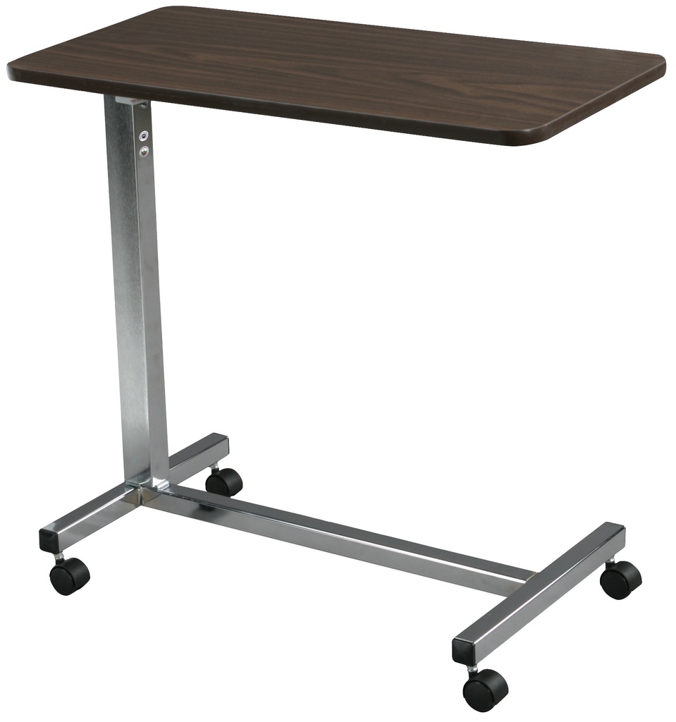 Non Tilt Top Overbed Table (Silver Vein)