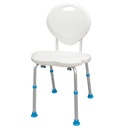 Adjustable Bath and Shower Chair with Non-Slip Comfort Seat and Backrest