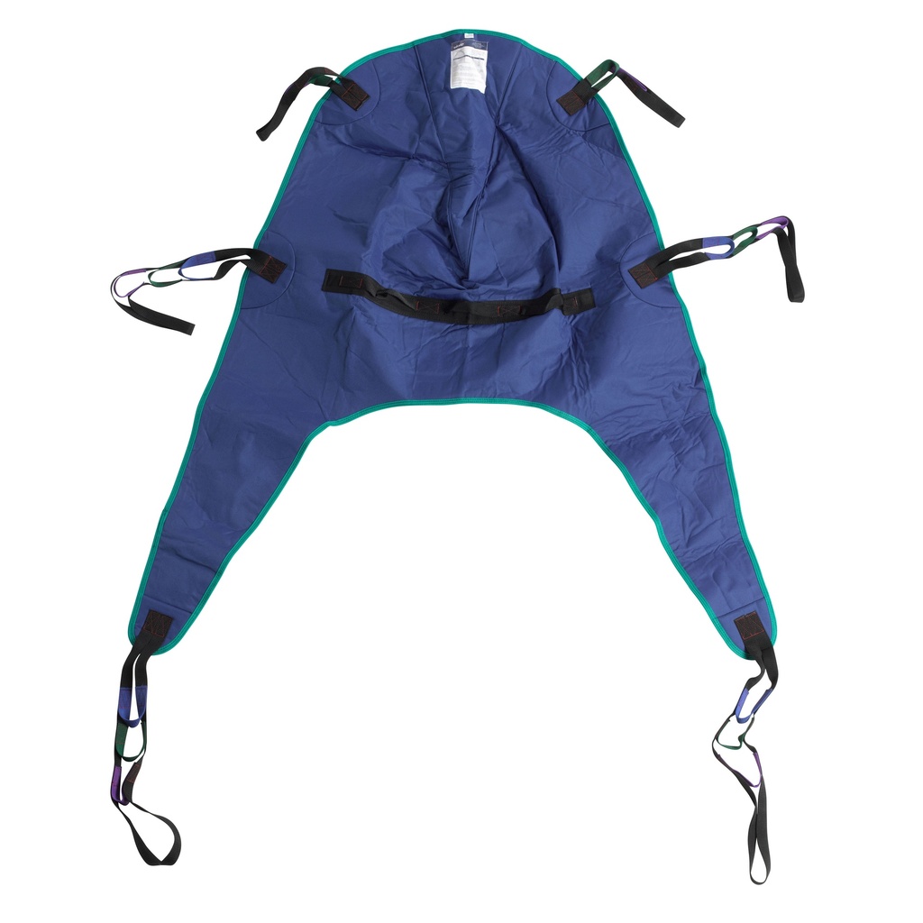 Divided Leg Patient Lift Sling with Headrest (Large)