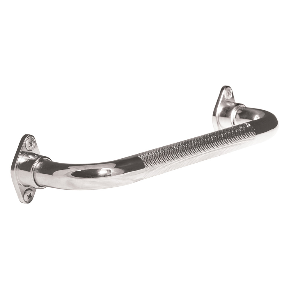 Knurled Chrome Grab Bar with Rotating Flange (32" / 81.3 cm)
