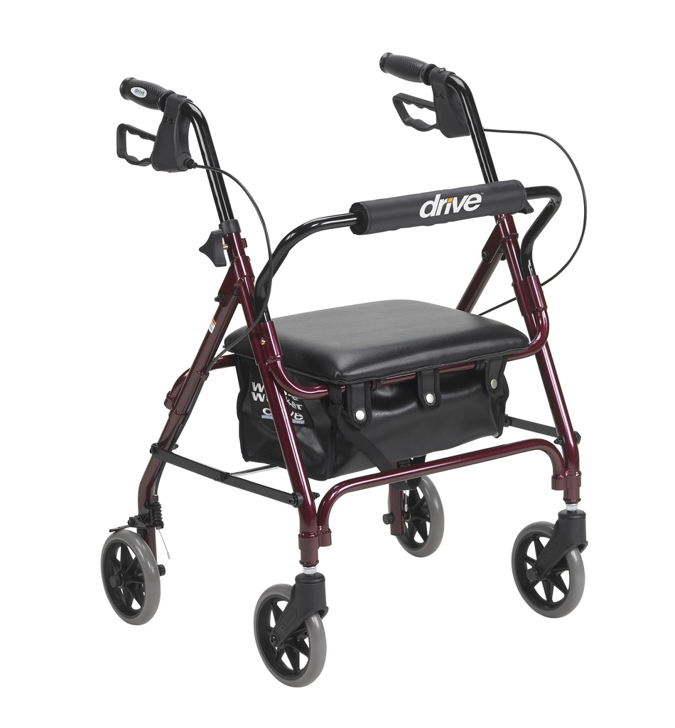 Junior Rollator Rolling Walker with Padded Seat (BLUE)