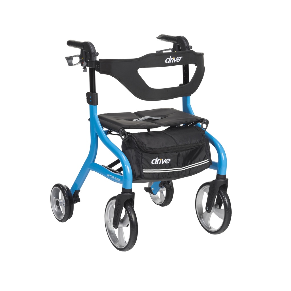 Nitro Sprint Rollator Rolling Walker (BLACK)
