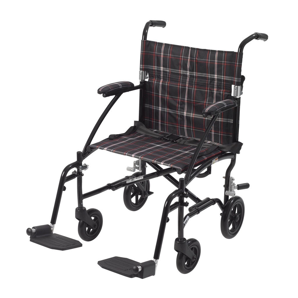 Fly Lite Ultra Lightweight Transport Wheelchair (BLACK)