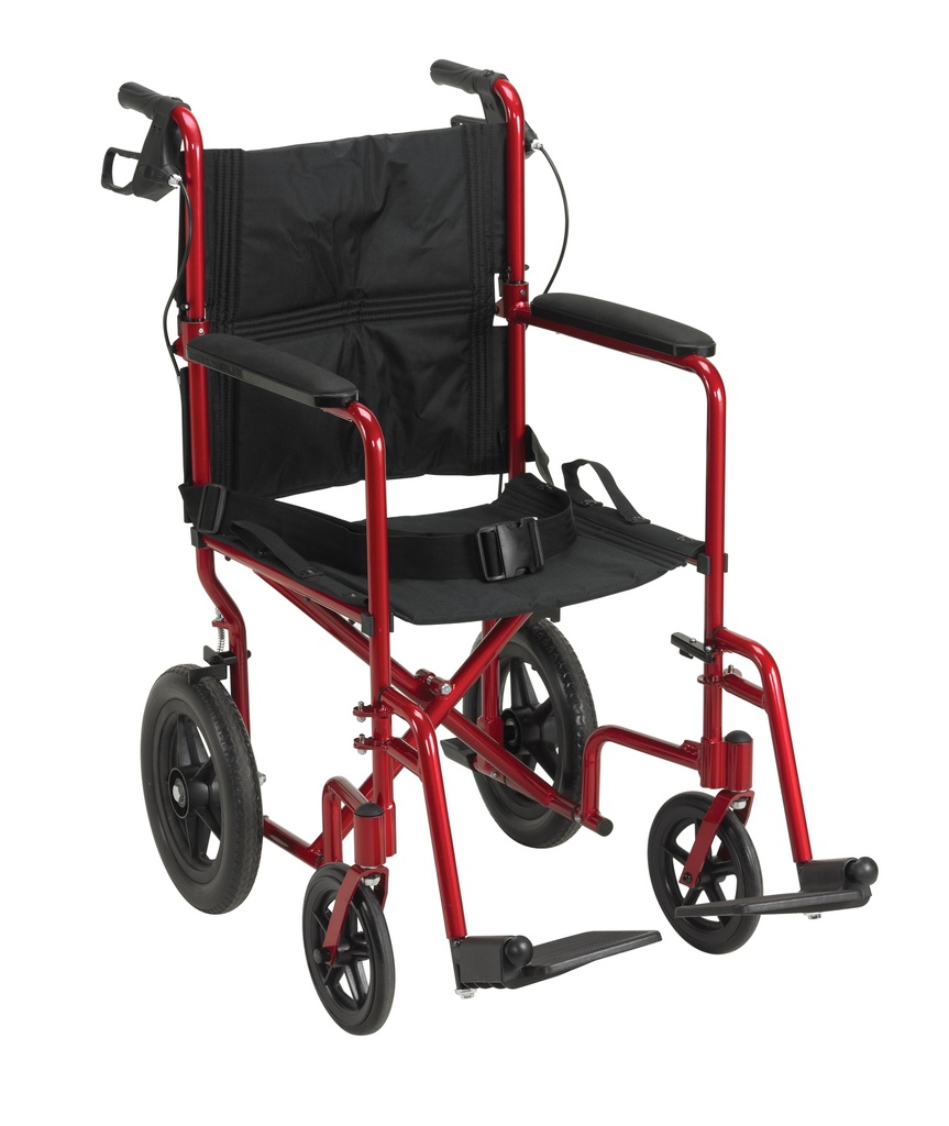 Lightweight Expedition Transport Wheelchair with Hand Brakes (BLUE)