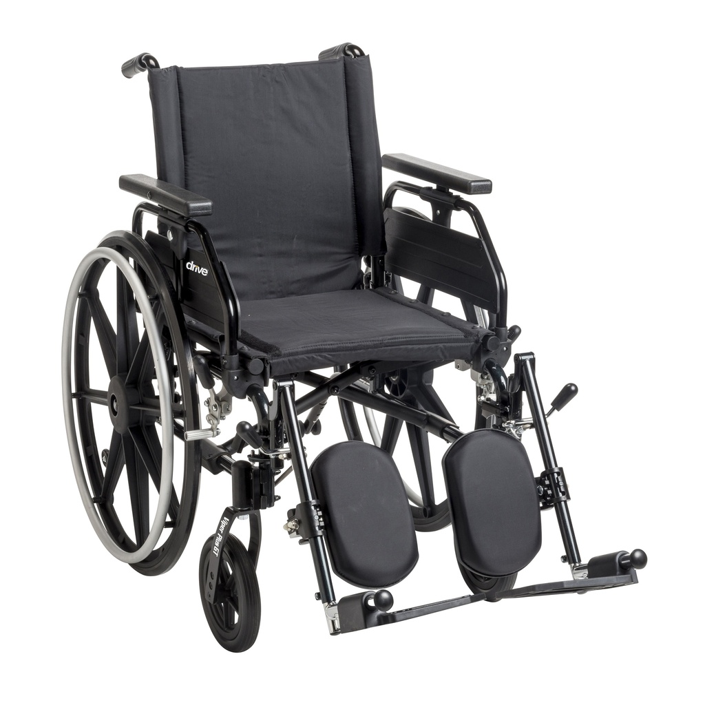 Viper Plus GT Wheelchair with Universal Armrests (Elevating Legrests, 22" Seat)